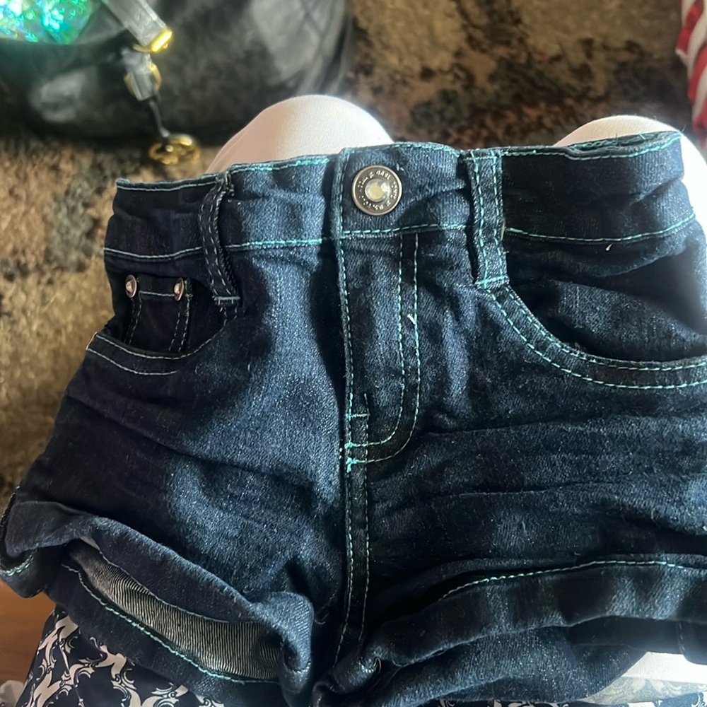 US Polo denim 4T shorts, GUC, girl